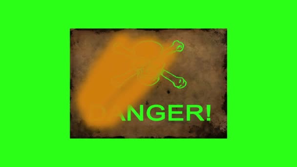 Danger Peinture pulvérisée 