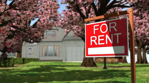 Home For Rent Real Estate Sign