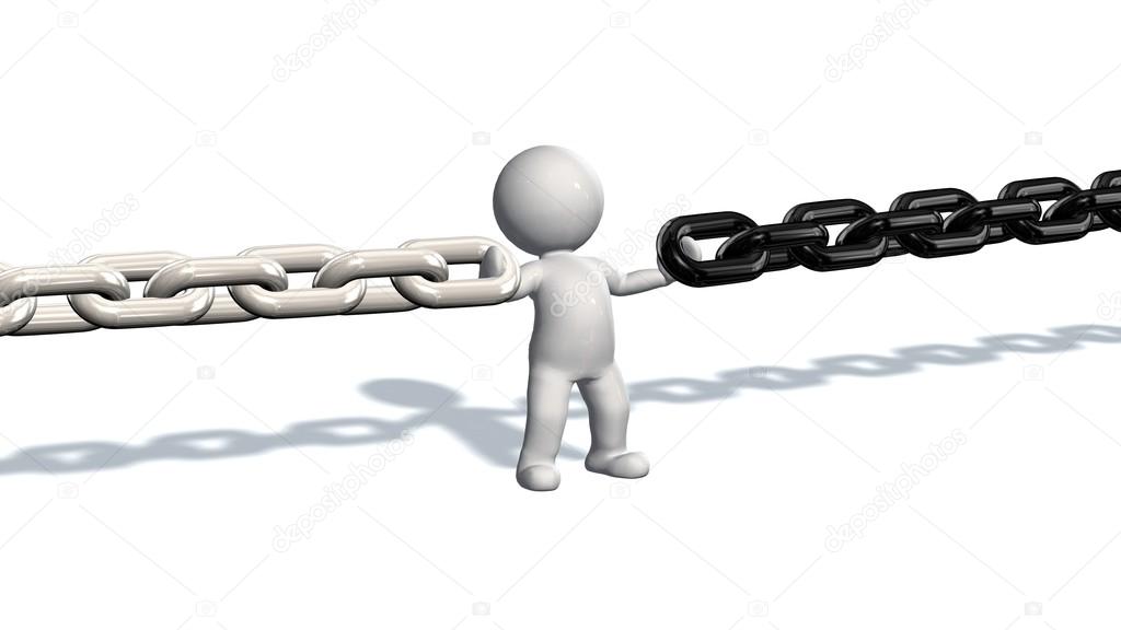 Chains held by person — Stock Photo © Bestgreenscreen 87937852