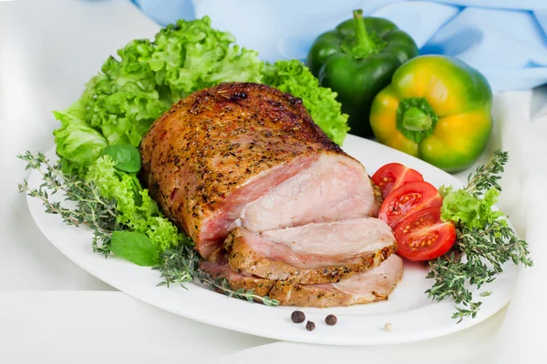 Meat baked with expert — Stock Photo, Image