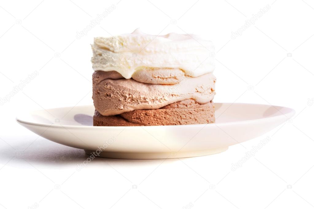 three-layer ice cream