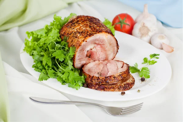 Meat baked with expert — Stock Photo, Image