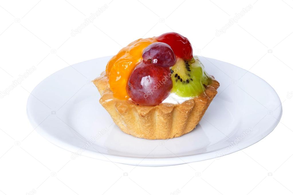 cake basket with fruit jelly
