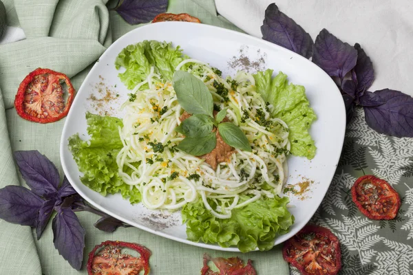 Spaghetti crudi zucca — Foto Stock