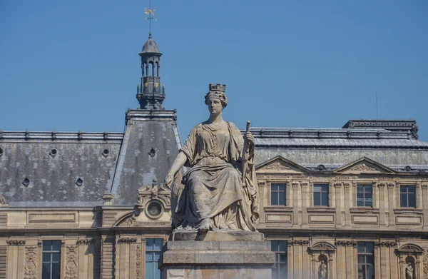 Γλυπτό της Βασίλισσας στο Παρίσι, Γαλλία — Φωτογραφία Αρχείου