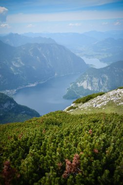 Hallstatter See Gölü Avusturya görünümünü çarpıcı