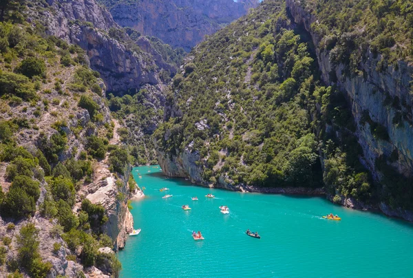 Entertainments in the Verdon gorge — Stock Photo, Image