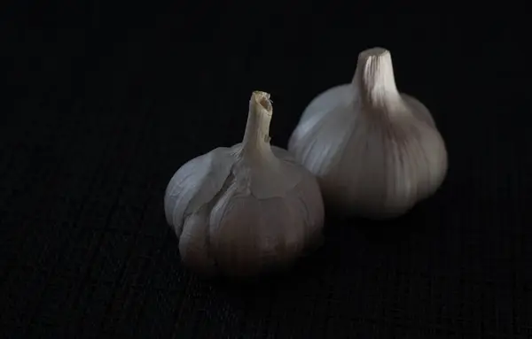 Ajo Dos Bulbos Ajo — Foto de Stock