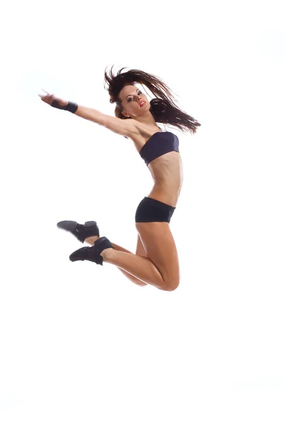 Elegante y joven bailarina de estilo moderno está posando — Foto de Stock