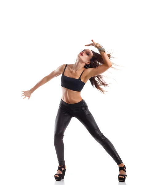 Stylische und junge Modern-Style-Tänzerin posiert — Stockfoto