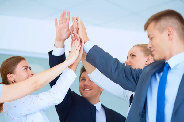 Business team joining hands together — Stock Photo, Image