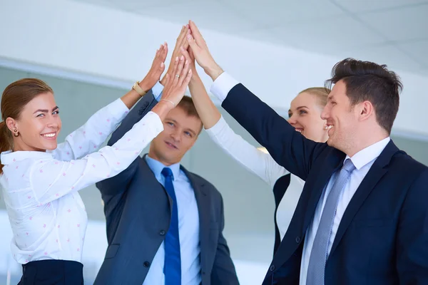 Business team joining hands together — Stock Photo, Image