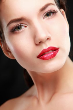 Makeup.Professional makyaj. lipgloss. ruj