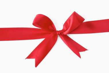 Beyaz kurdeleli kırmızı kurdele