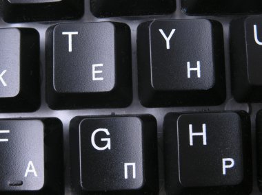 PC klavye siyah renk