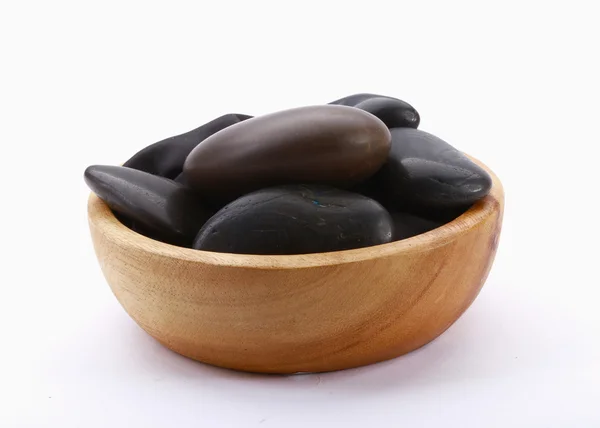 Essential oil Massage stones Stock Photo