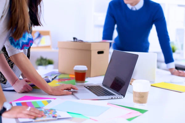 Young business people working at office on new project — Stock Photo, Image