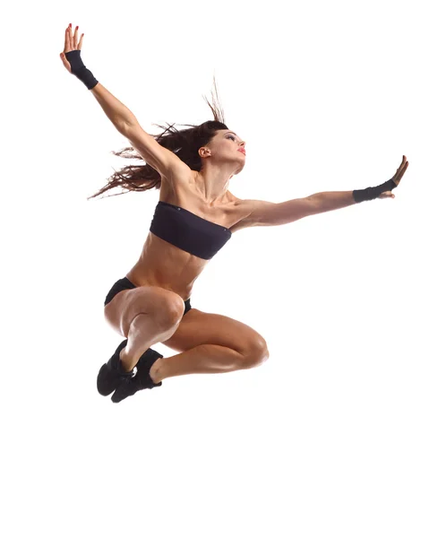 Saut de danseur élégant et jeune style moderne — Photo