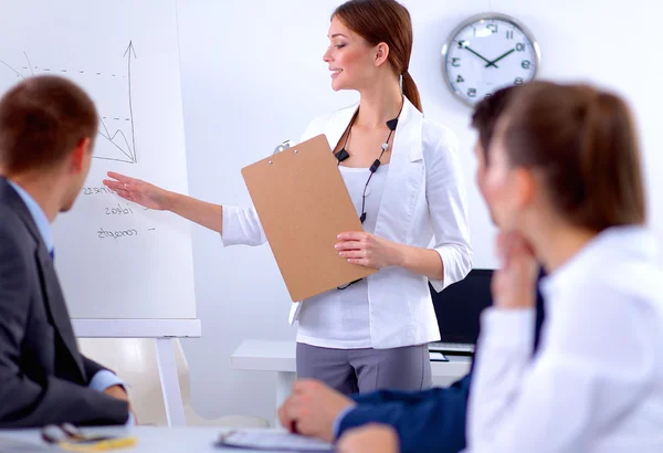 Business people sitting and discussing at business meeting — Stock Photo, Image