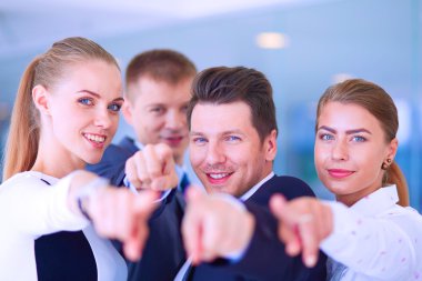 Grup iş adamları için işaret