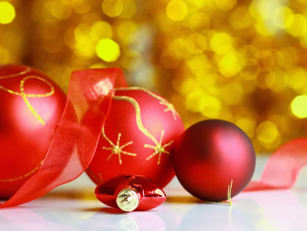 Red christmas ball — Stock Photo, Image