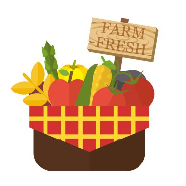 Organik gıda sepeti