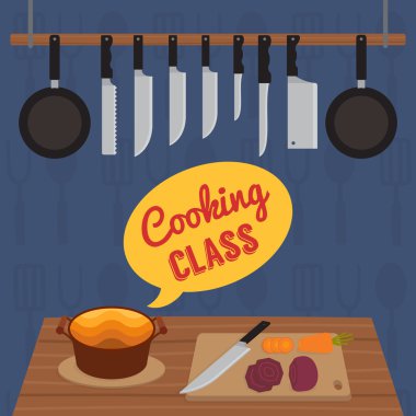 Culinary cooking class clipart