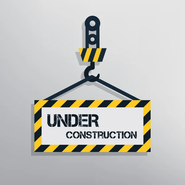 Under construction sign. — Stock Vector