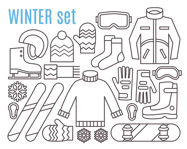 Winter sport activities — Stock Illustration Winter sport activities Royalty Free Stock Illustrations