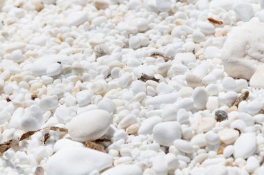 Beyaz mermer taşlar arka plan, Thassos Island, Yunanistan yakın çekim