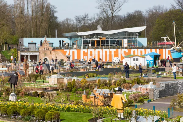 Madurodam, miniature park and tourist attraction in Hague, Netherlands — Stock Photo, Image