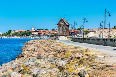 Eski kasaba Nesebar Bulgaristan Karadeniz tarafından