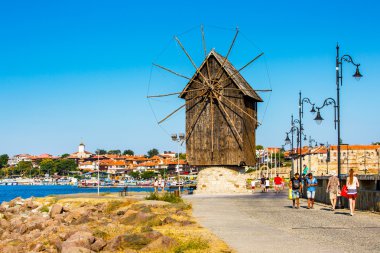 Eski kasaba Nesebar Bulgaristan Karadeniz tarafından