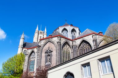 St Bavos Cathedral popüler turistik hedef Ghent, Belçika