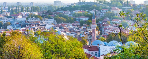 Panorama der stadt plovdiv, bulgarien — Stockfoto