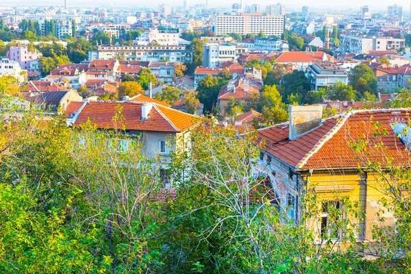 Panorama över staden Plovdiv, Bulgarien — Stockfoto