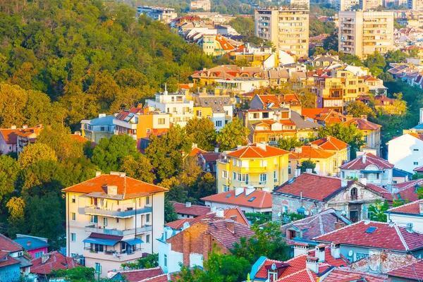 Panorama der stadt plovdiv, bulgarien — Stockfoto