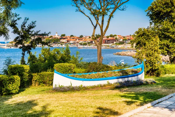 Ciudad Vieja de Nesebar en Bulgaria por el Mar Negro — Foto de Stock