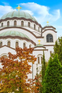 Sırbistan 'ın Belgrad kentindeki Saint Sava Katedrali