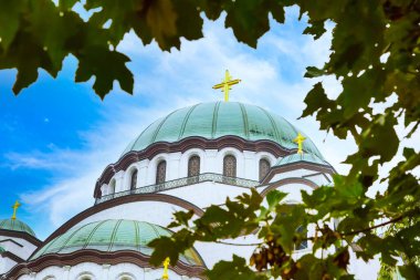 Sırbistan 'ın Belgrad kentindeki Saint Sava Katedrali