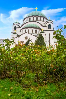 Sırbistan 'ın Belgrad kentindeki Saint Sava Katedrali