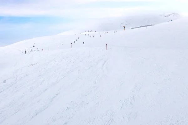 Saalbach, Rakousko sjezdovka, Rakouské Alpy — Stock fotografie