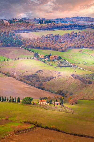 Paisaje del viñedo Chianti en Toscana, Italia —  Fotos de Stock