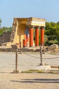 Knossos, Yunanistan 'daki Minoan Sarayı' nın Girit kalıntıları