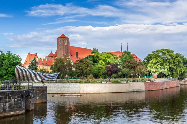 Wrocław, Polska Wyspa Ostrów Tumski — Zdjęcie stockowe