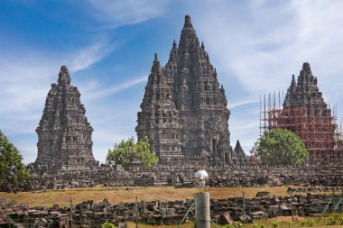 Prambanan Tapınağı manzarası, Yogyakarta, Endonezya