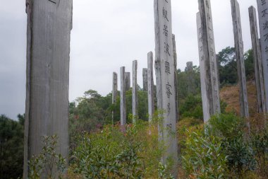 Lantau Adası 'nda bilgelik yolu, Hong Kong, Çin