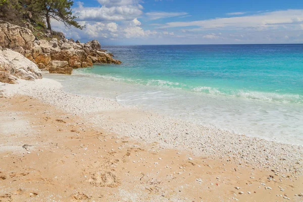 Baia di spiaggia di marmo, Isole di Taso, Grecia — Foto Stock