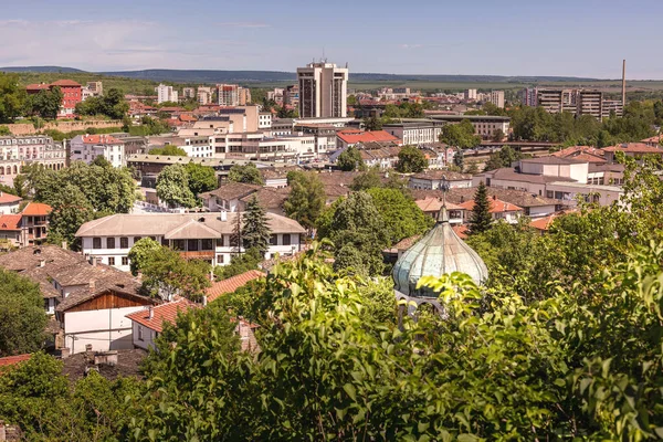 Lovech Bułgaria Maja 2021 Stare Kamienice Xix Wieku Kościół Widok — Zdjęcie stockowe