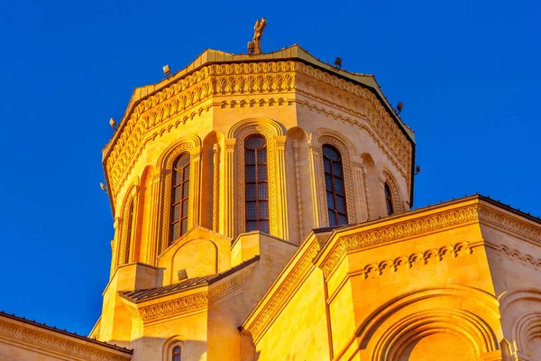 Tiflis Georgia Kutsal Üçlü Katedrali Veya Tsminda Sameba Kilisesi — Stok fotoğraf